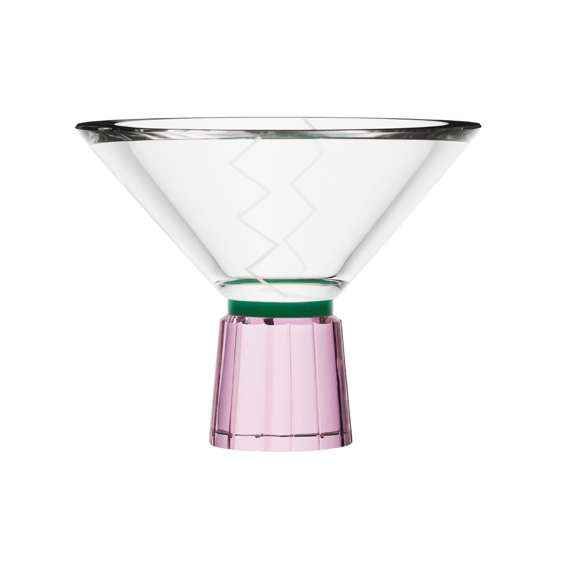 Bowl Hope Rosa Transparente y Menta