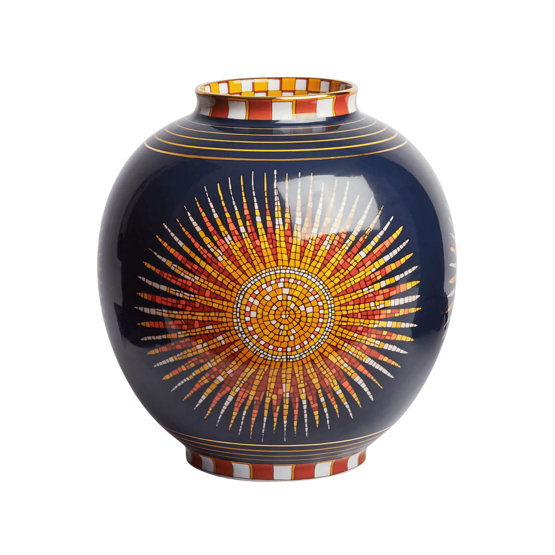 Florero de Porcelana Bubble Sunrays Xl