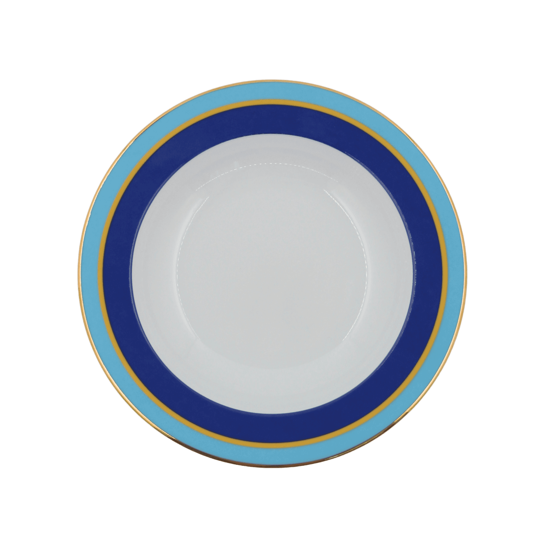 Set de 2 Platos para Sopa de Porcelana Rainbow Blu