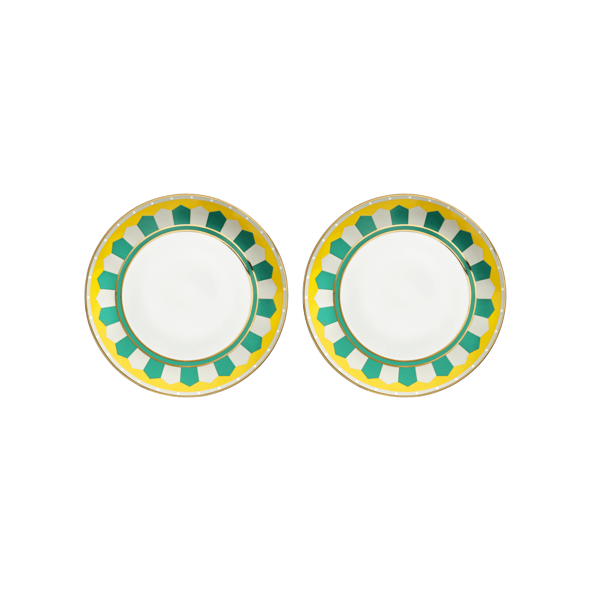 Set de 2 Platos Trinche Lagos de Porcelana