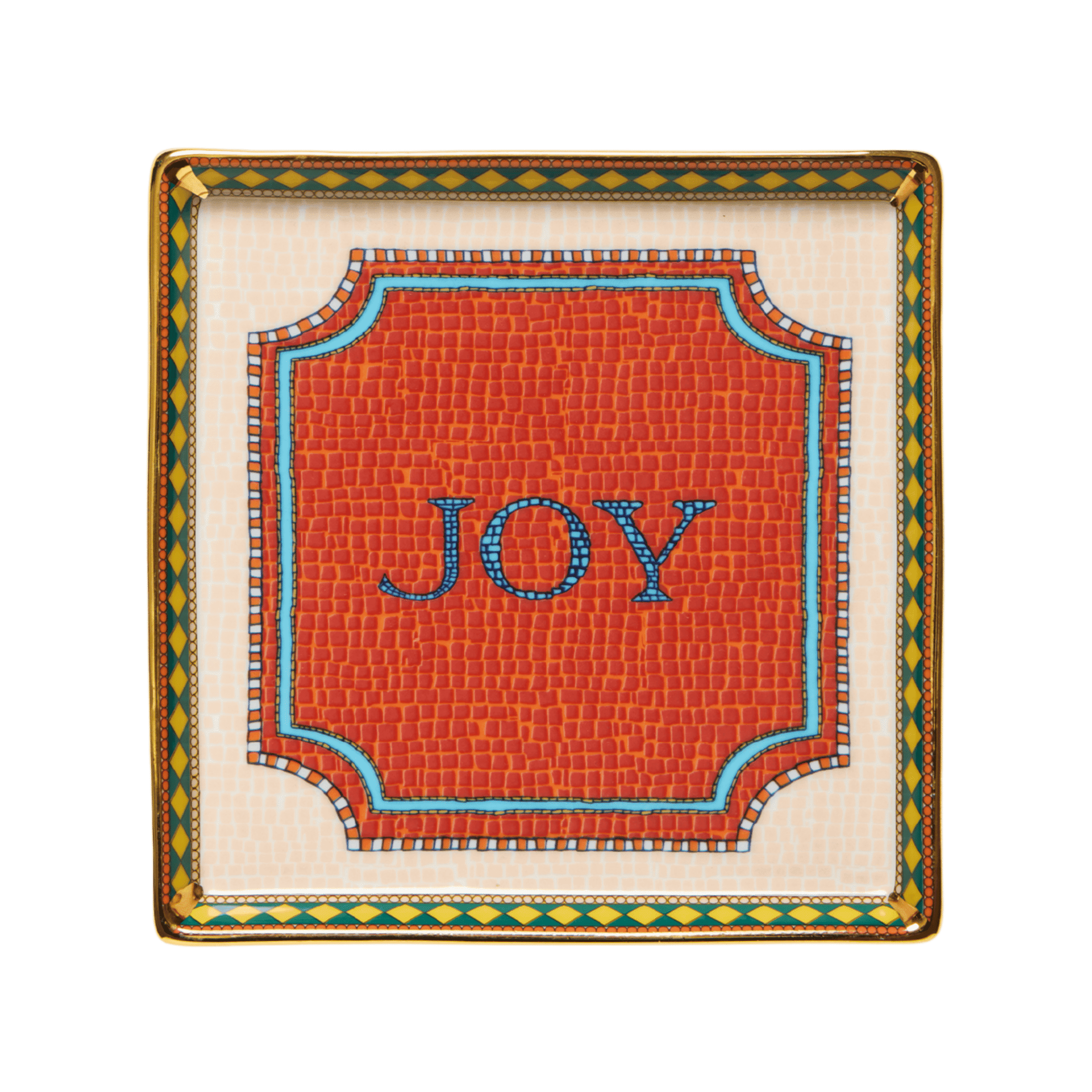 Charola Mini de Porcelana Joy Coral