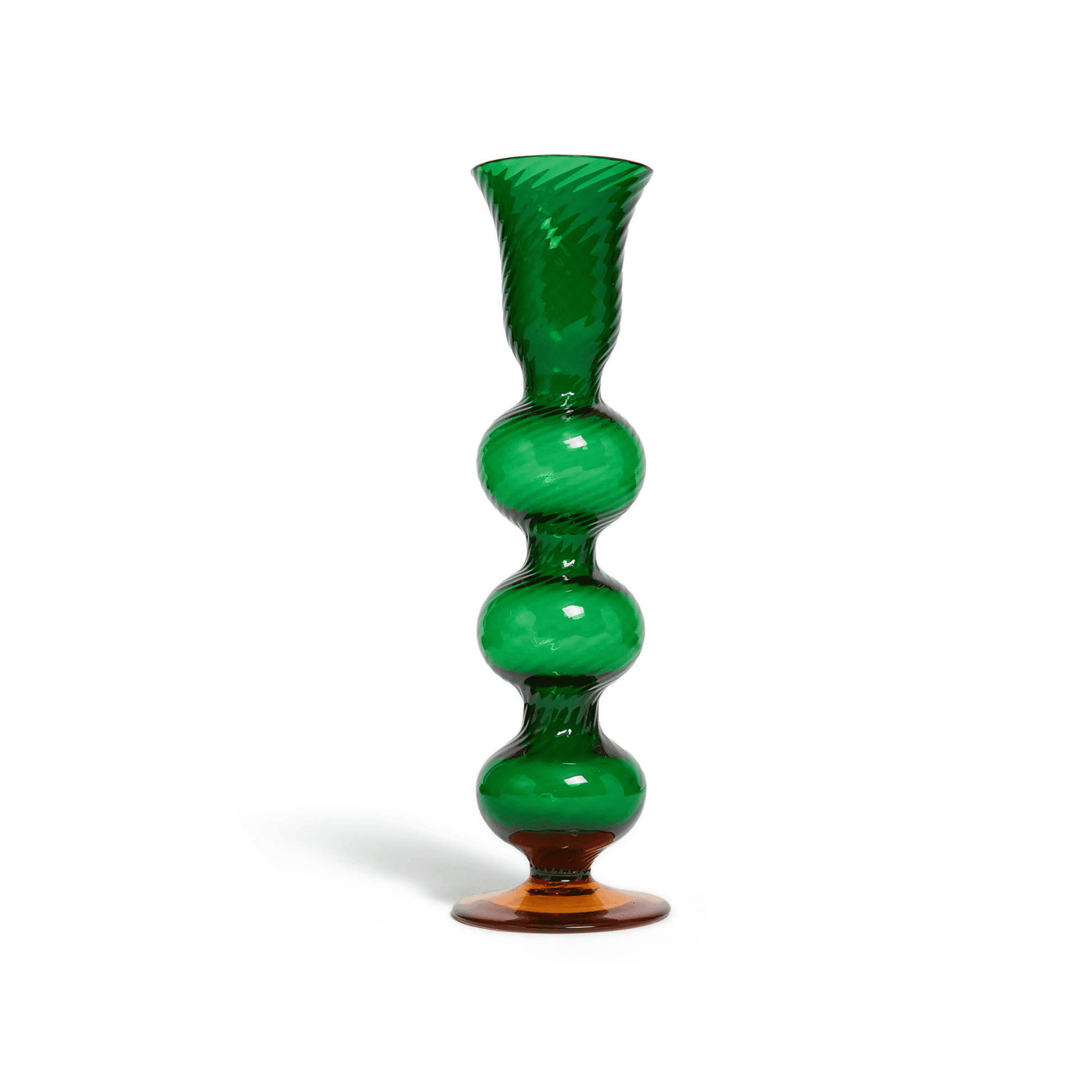 Florero de Cristal Grande Solid Verde