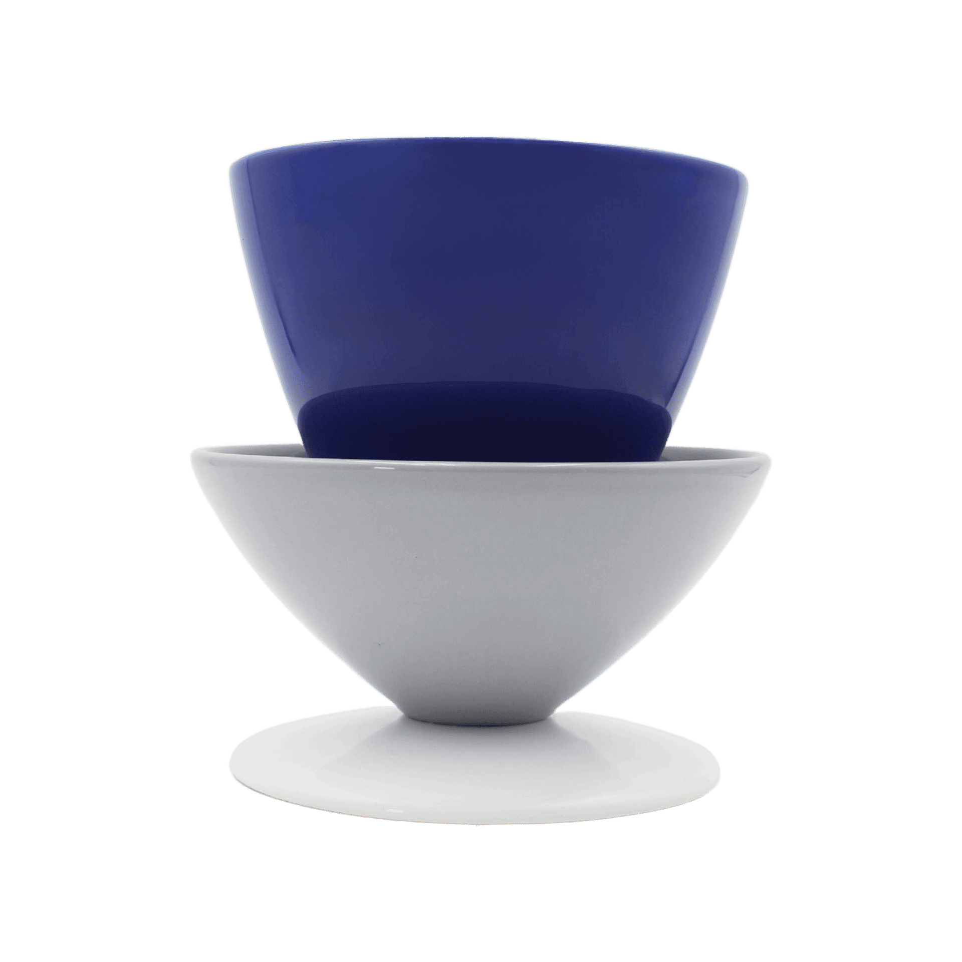 Pieza de Centro Melrose 2 Blue Cyan Stonegrey And White