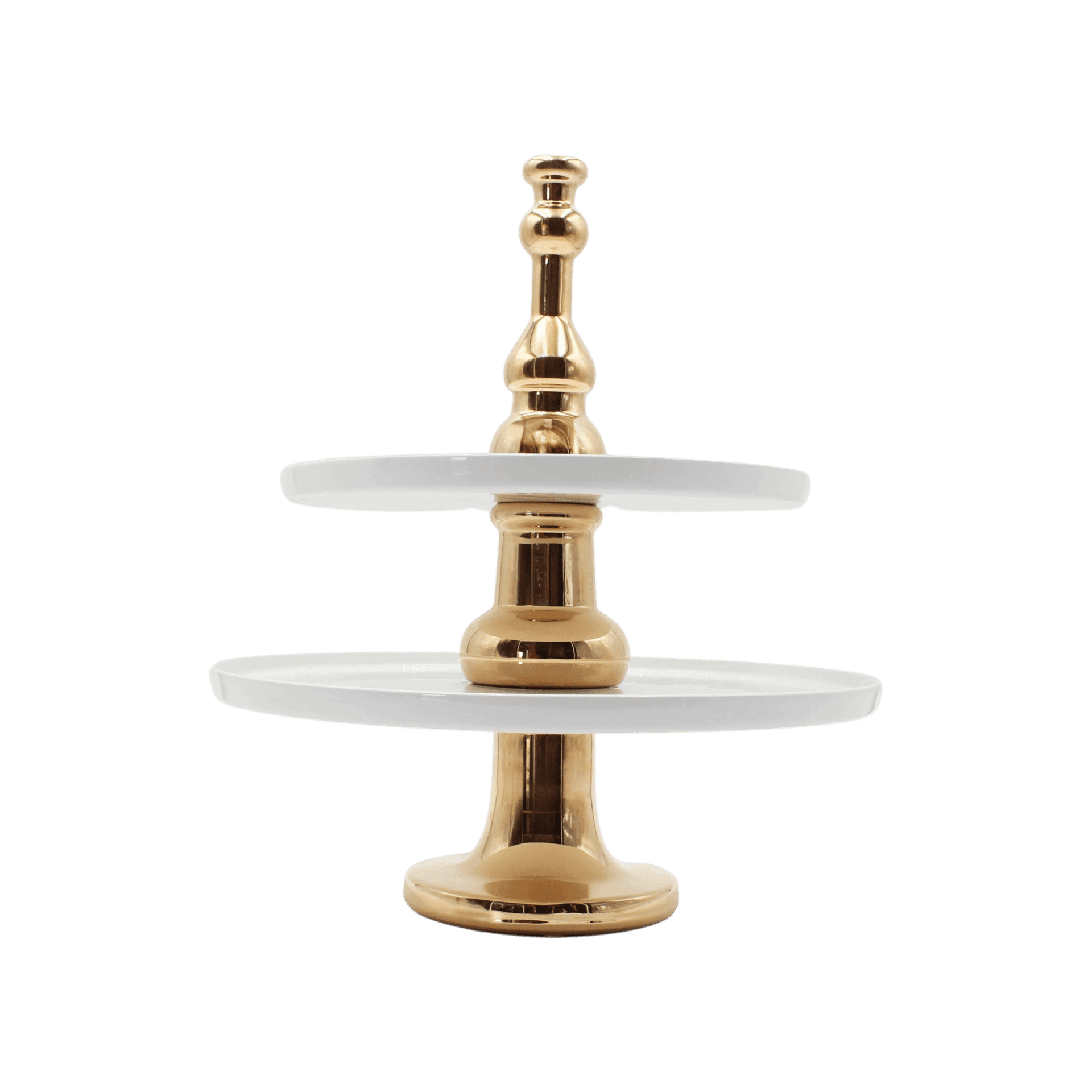 Pedestal Issima 1 Pink Gold With White Plates