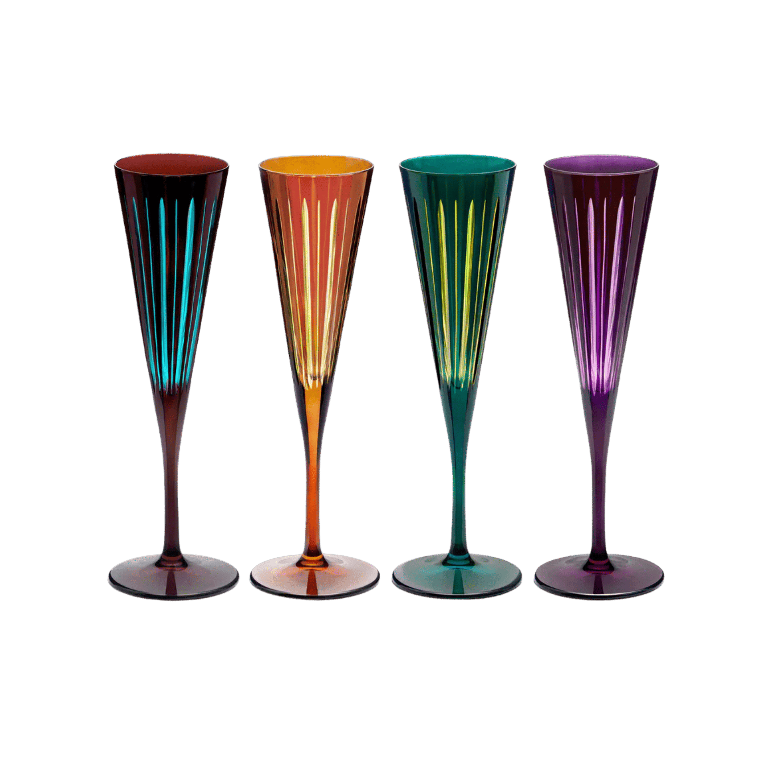 Set de 4 Copas para Champaña Prism Assorted