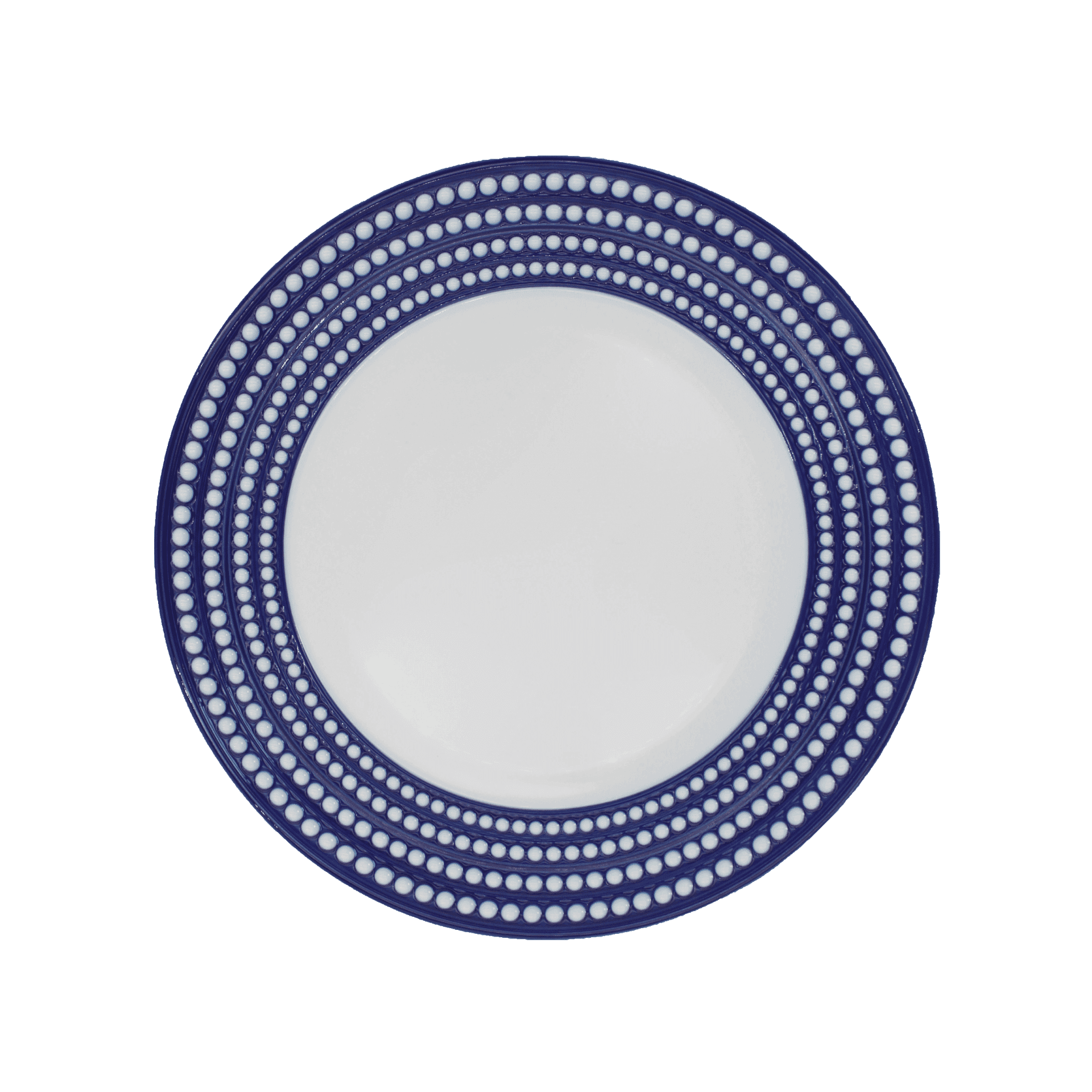 Plato Base Perlee Bleu