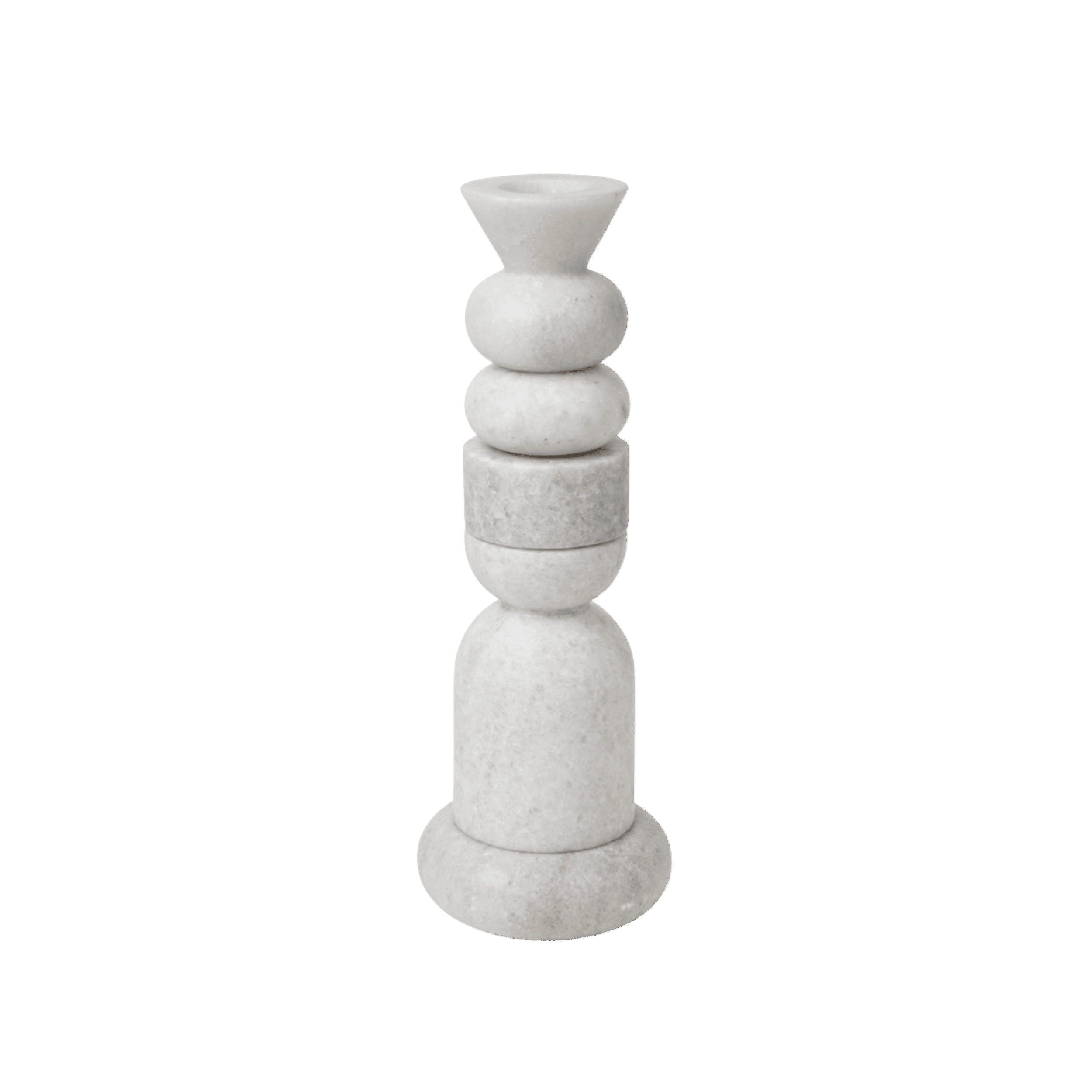 Candelabro Blanco Stone Apilable
