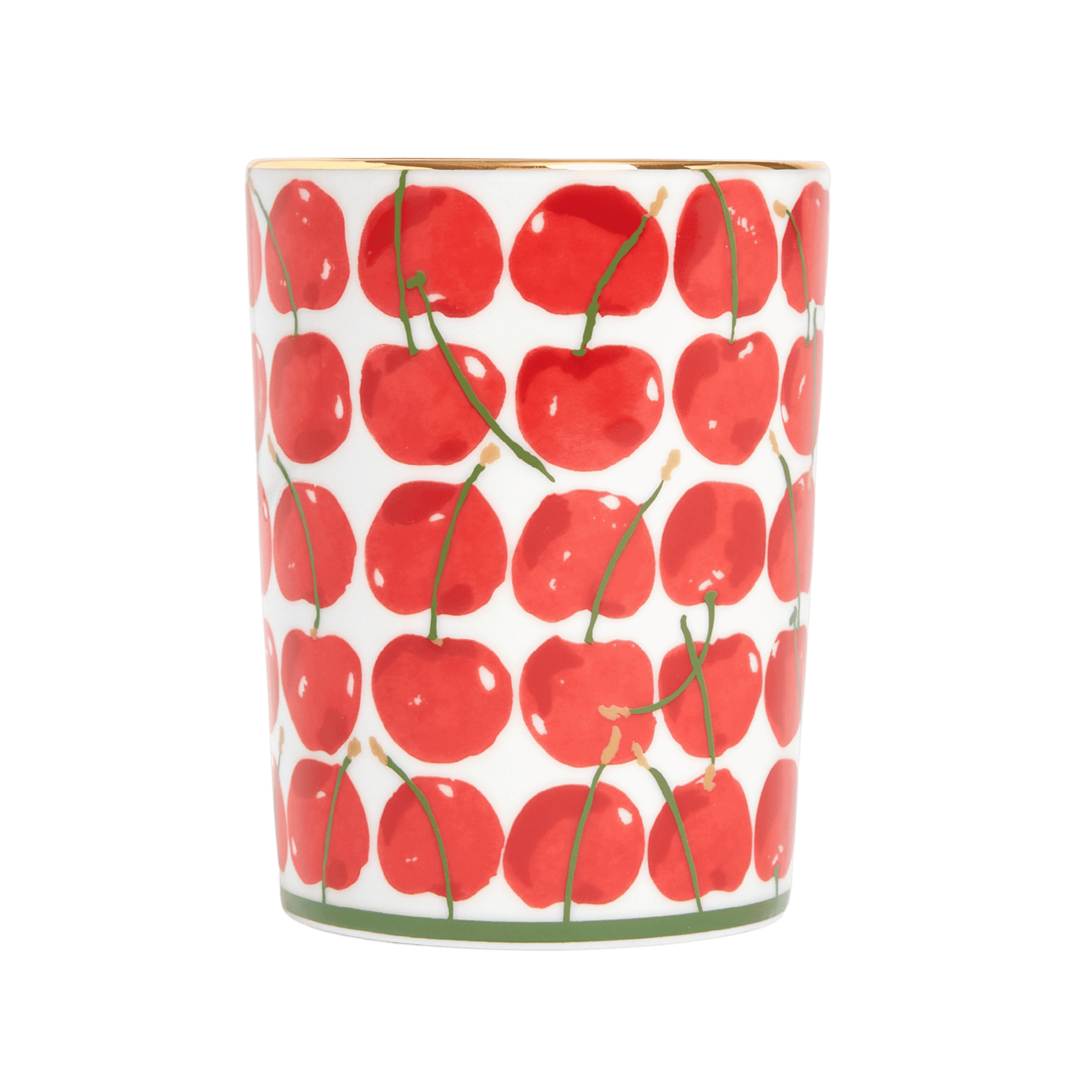 Vaso Decorativo de Porcelana Cherries Avorio Ivory