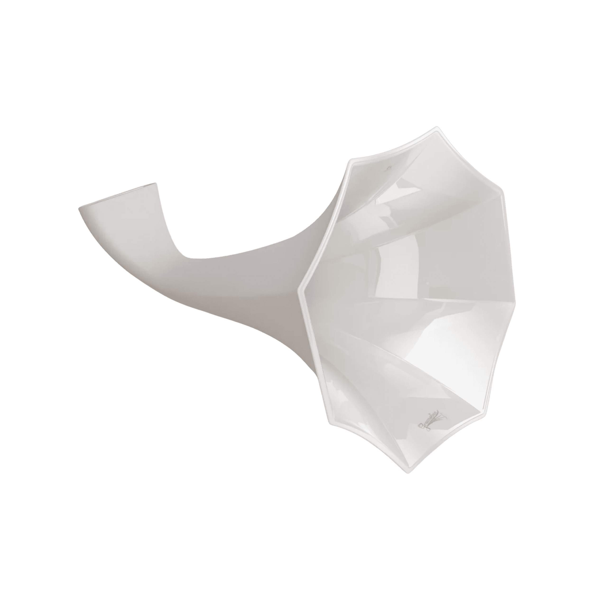 Gramophone Porcelana Glossy Blanco