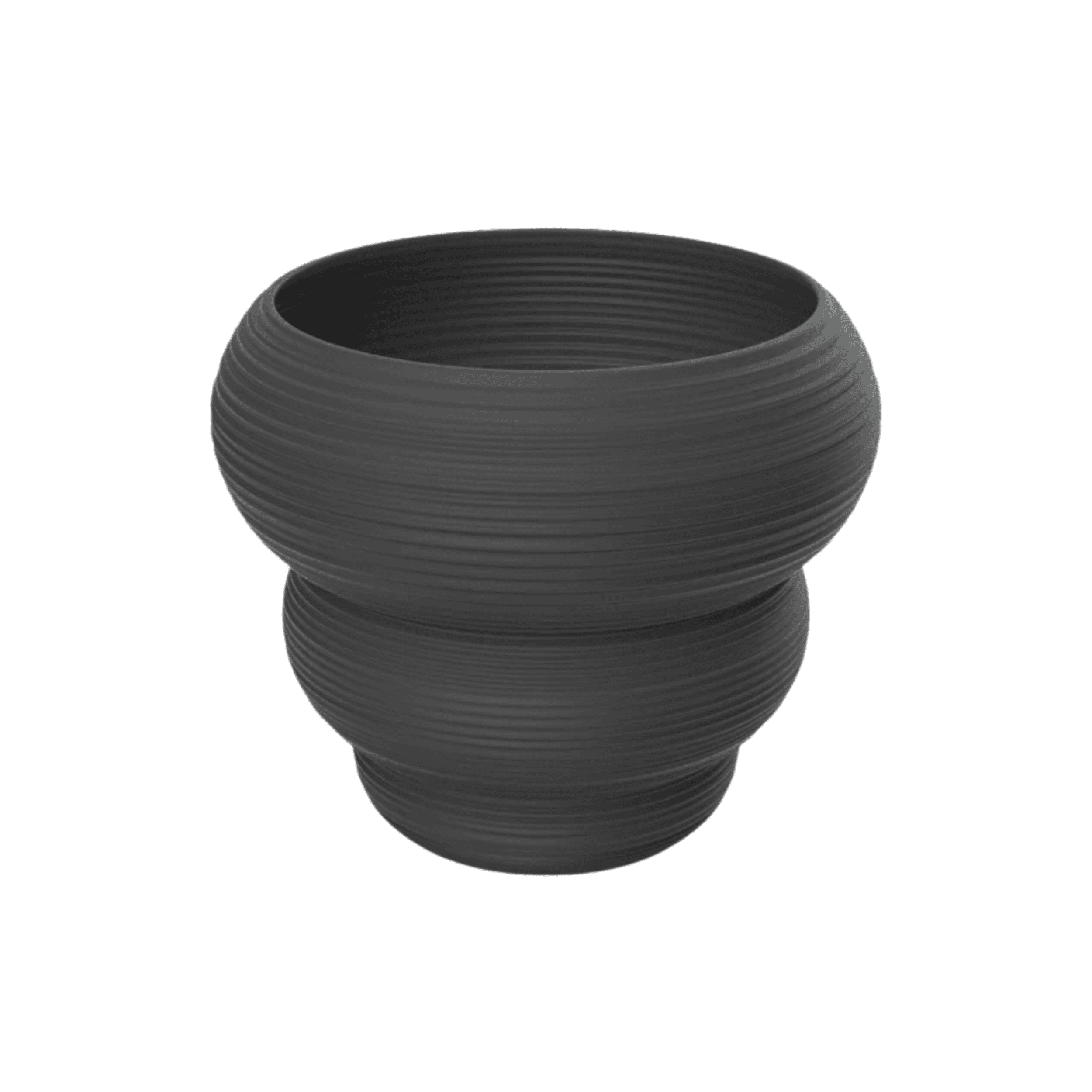 Jarron Dip Pequeño Porcelana Negro
