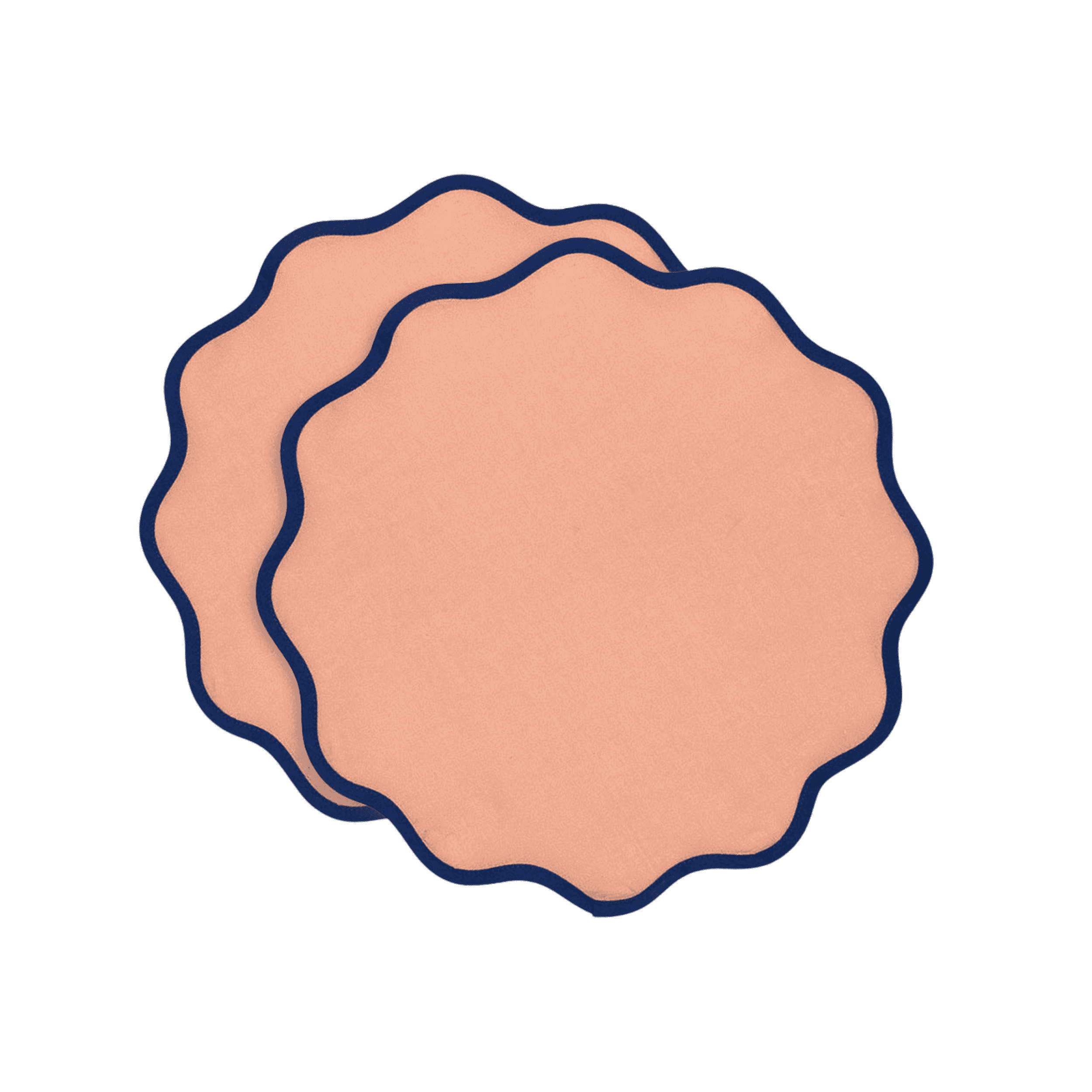 Set de 2 Manteles Individuales Cloud Rainbow Rose Pale Pink