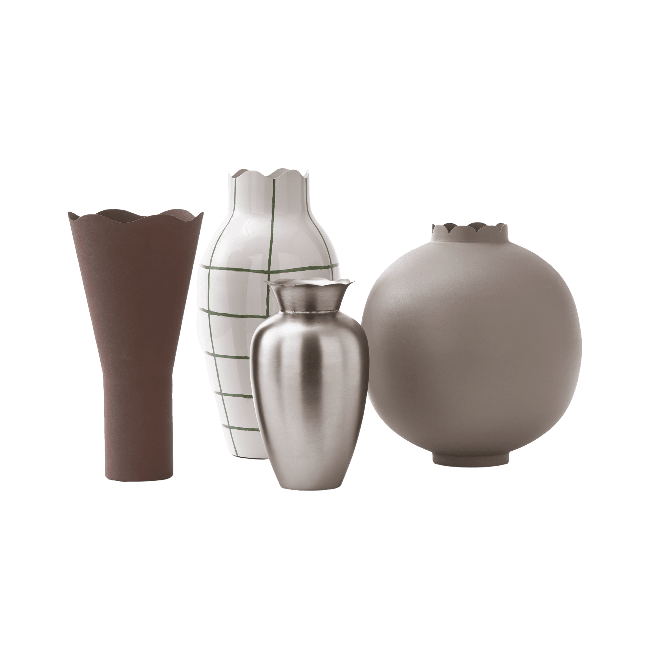Set de 4 Jarrones Wavy