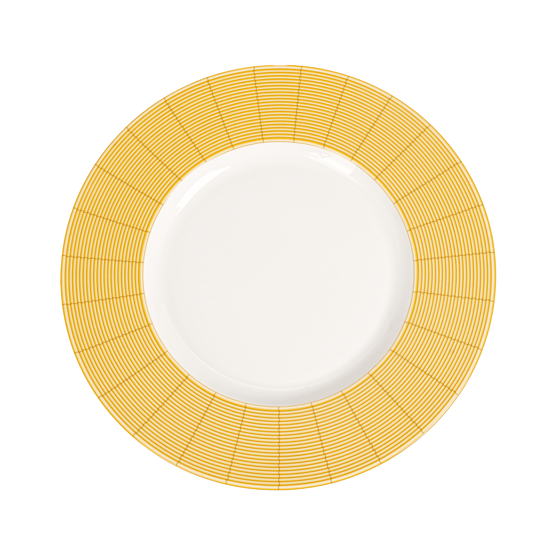 Bajo Plato de Amarillo Jardin Indien