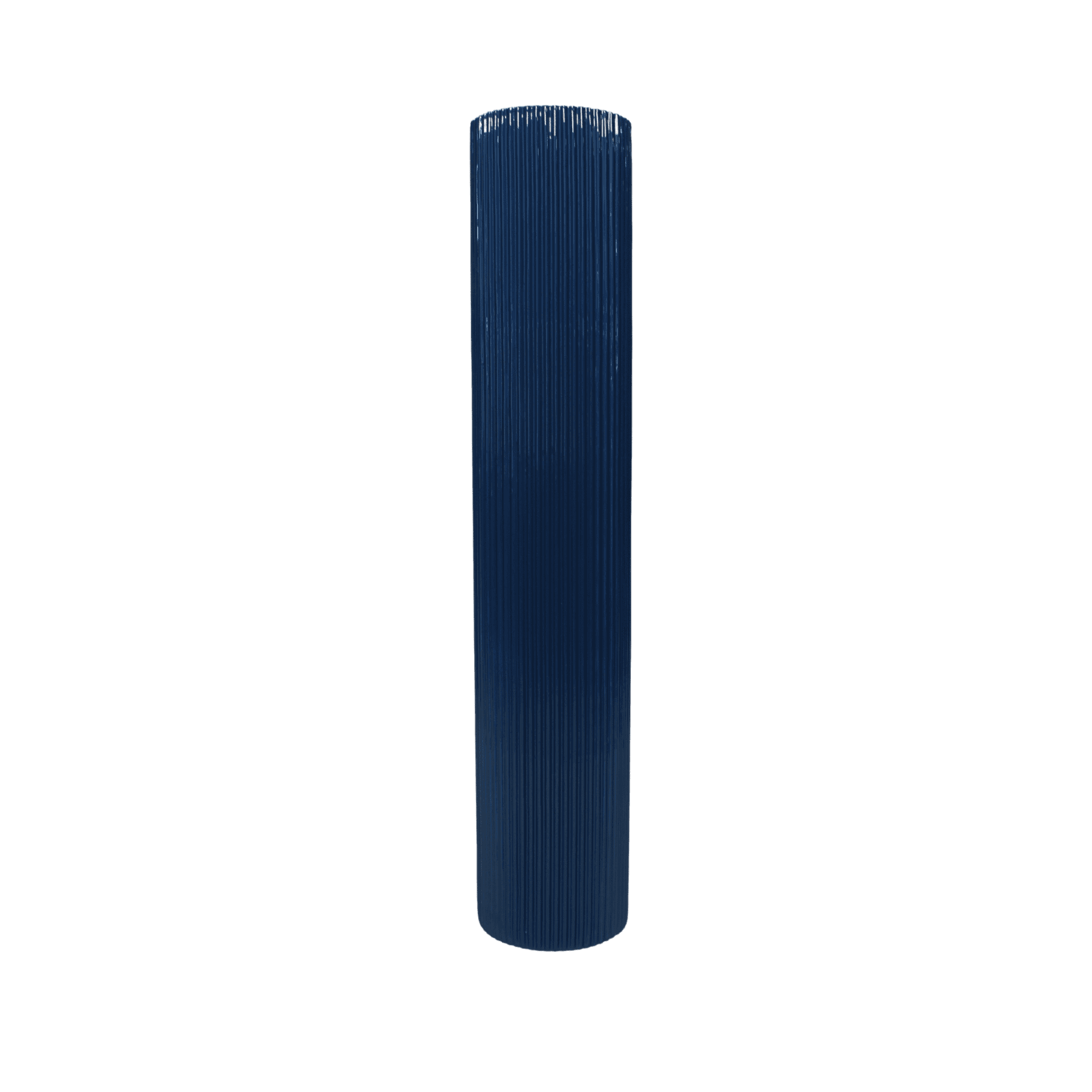 Jarron V Groove 1 Glossy Peacock Blue