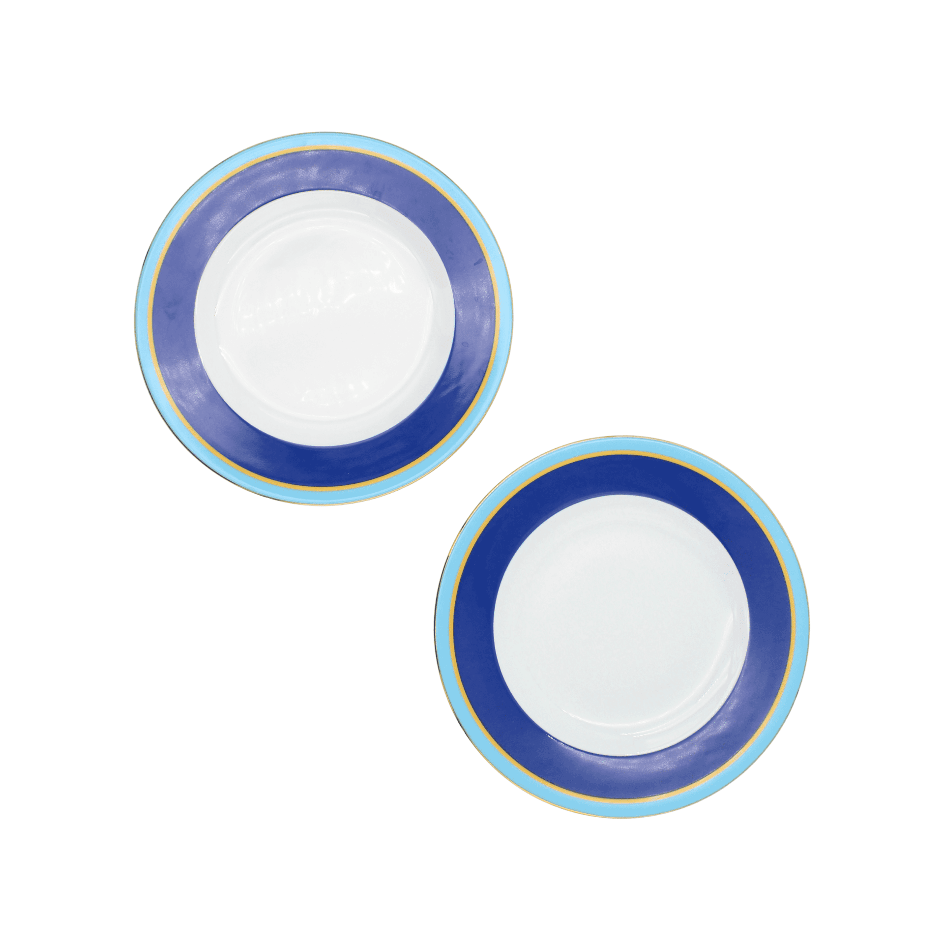 Set de 2 Platos Base de Porcelana Rainbow Blu