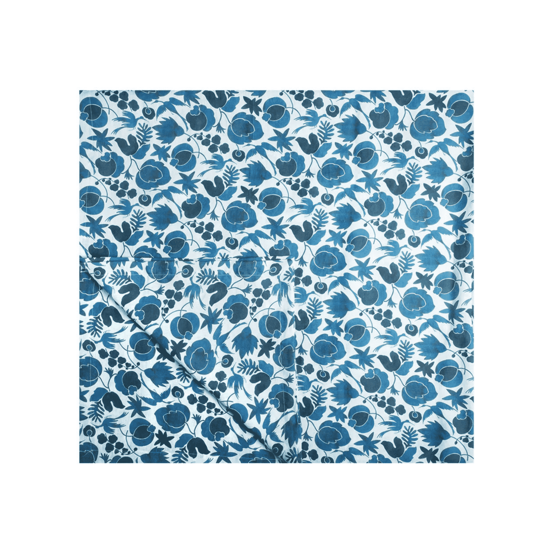 Mantel Grande Wildbird Blu Lino