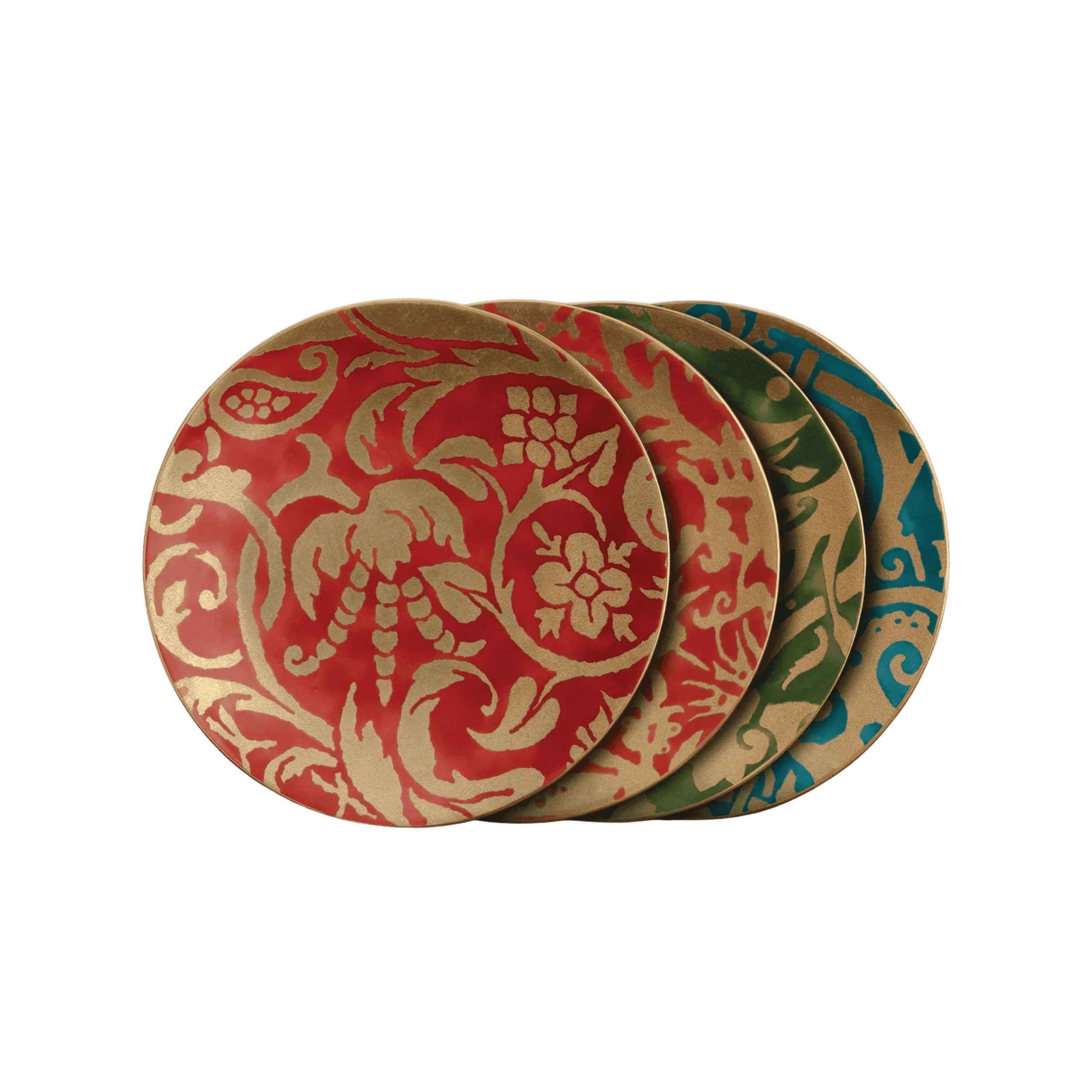 Set de 4 Platos para Postre Fortuny Mixed