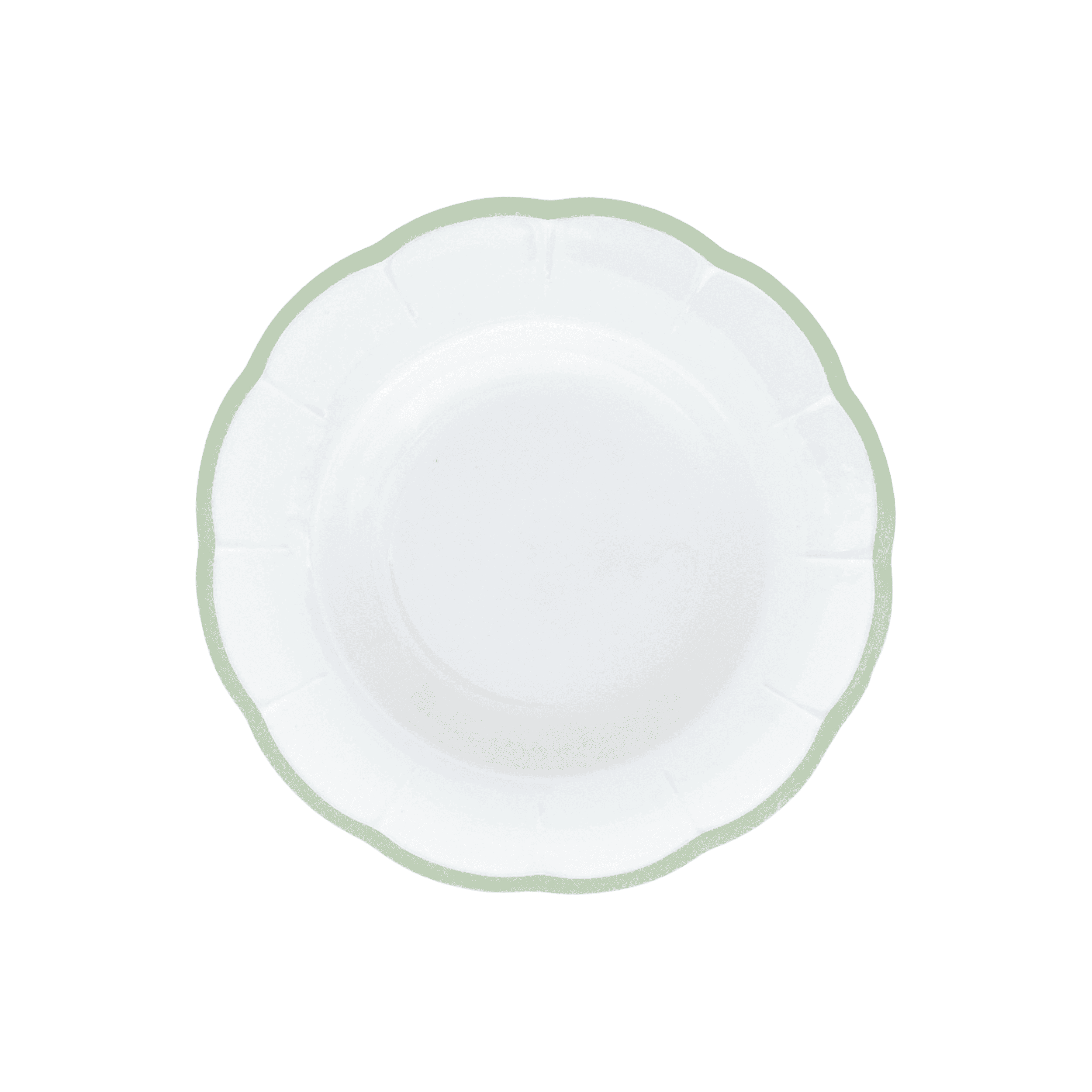 Plato para Sopa Green Rim