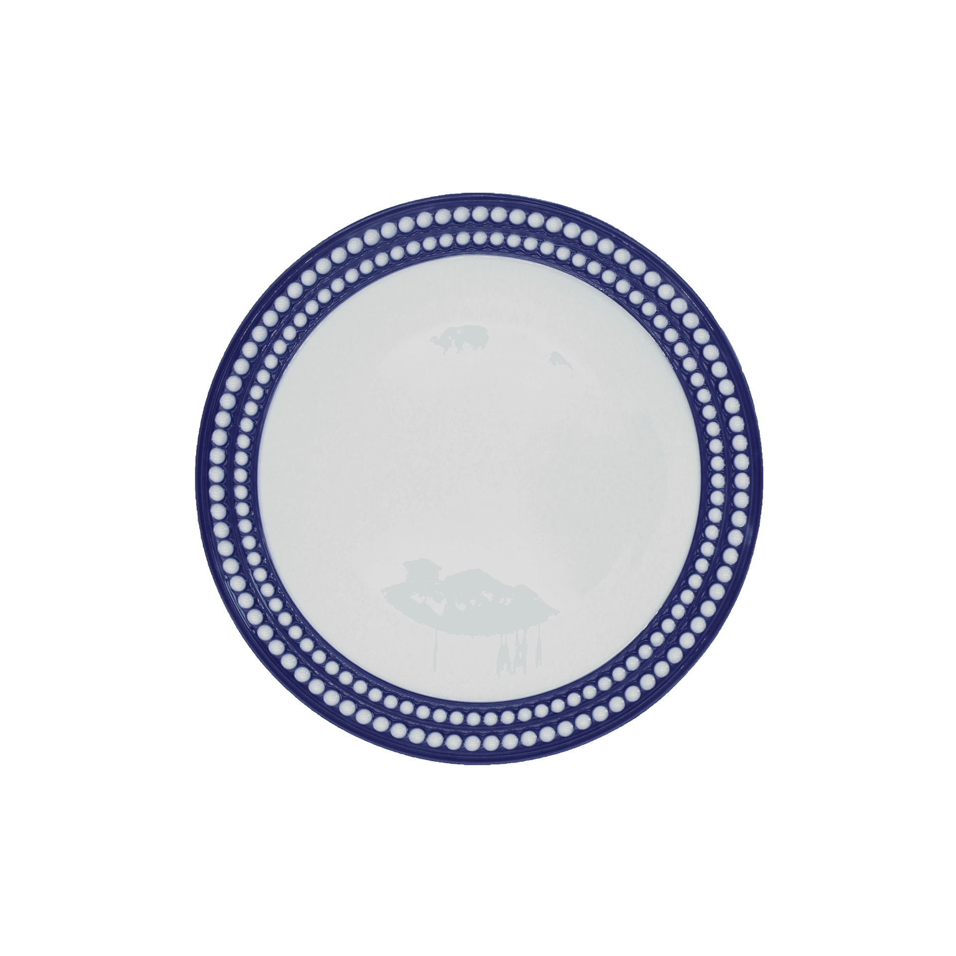 Plato Trinche Perlee Bleu