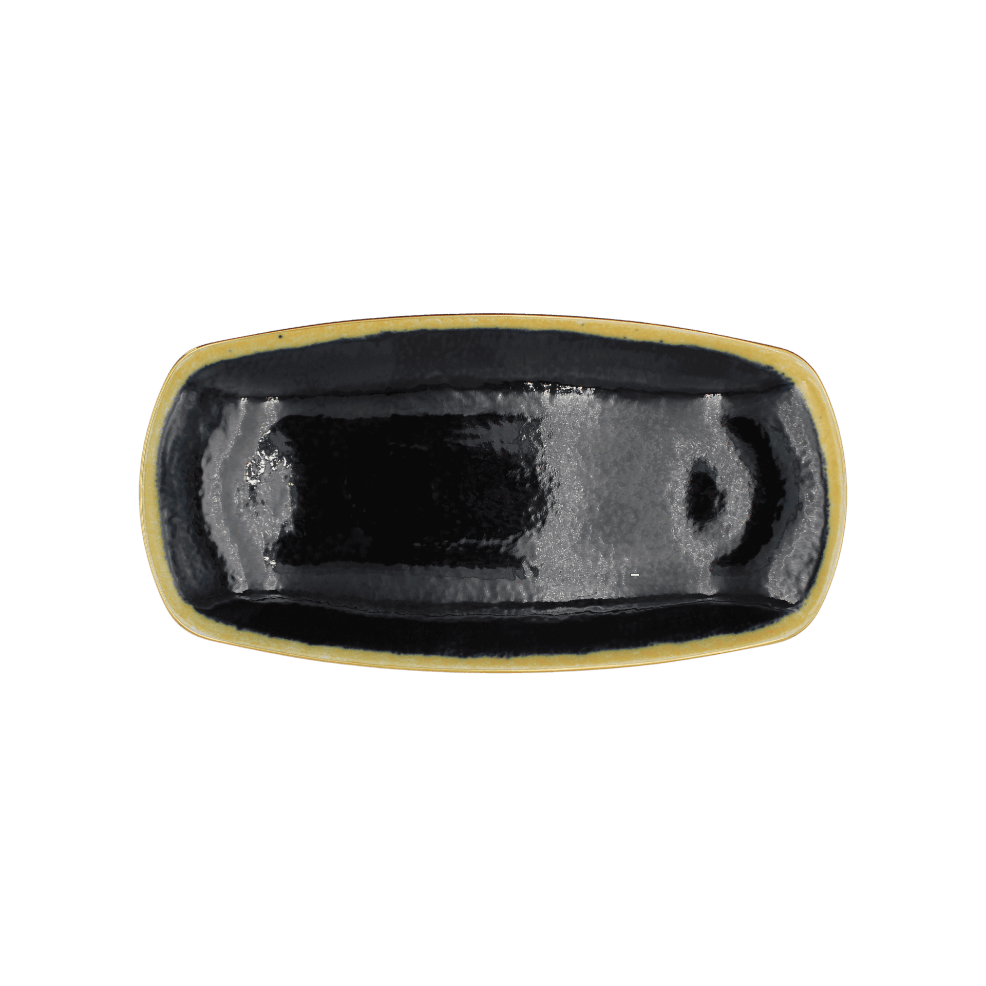 Charola Rectangular Zen Forest Azul con Dorado