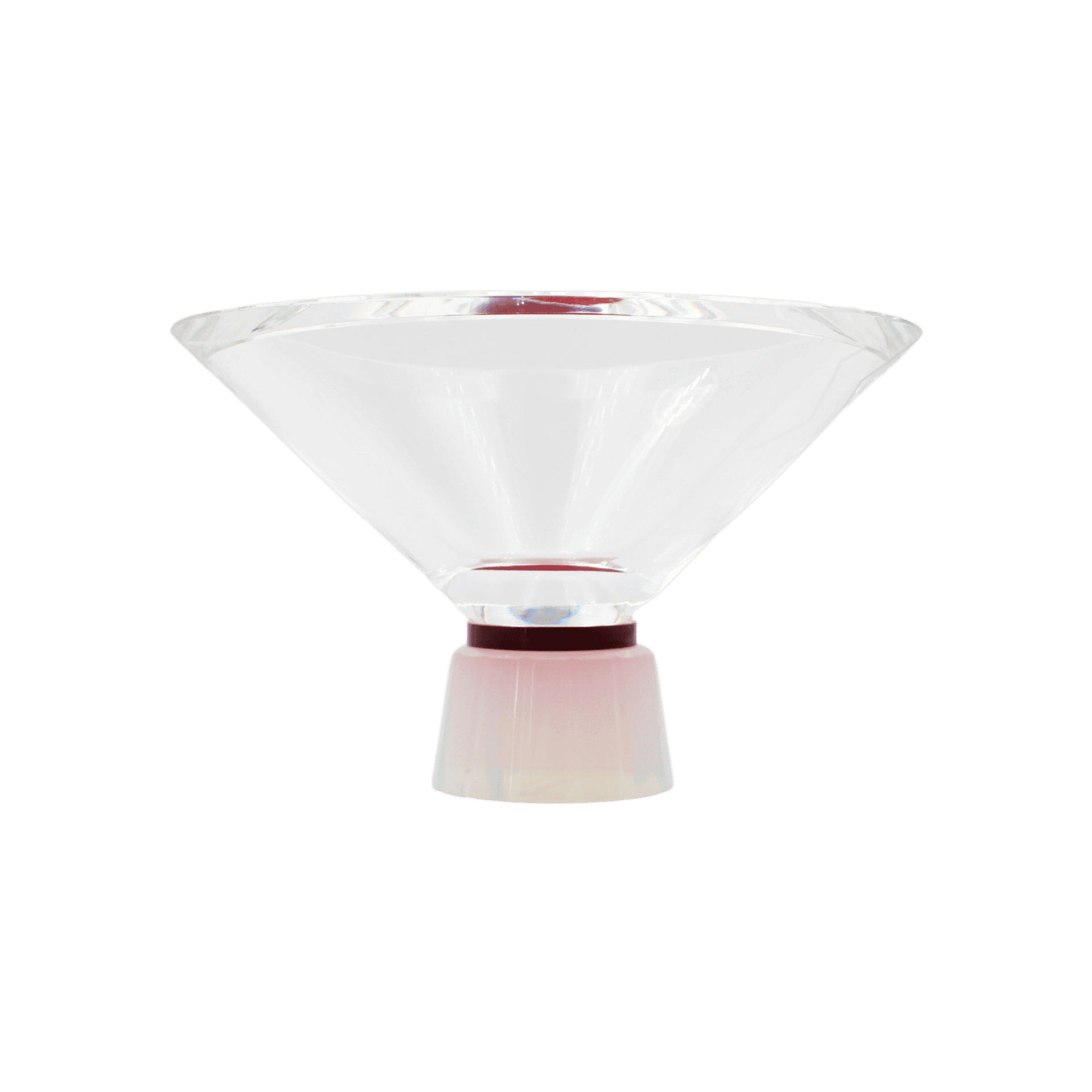 Bowl Mediano Hope Rojo y Transparente