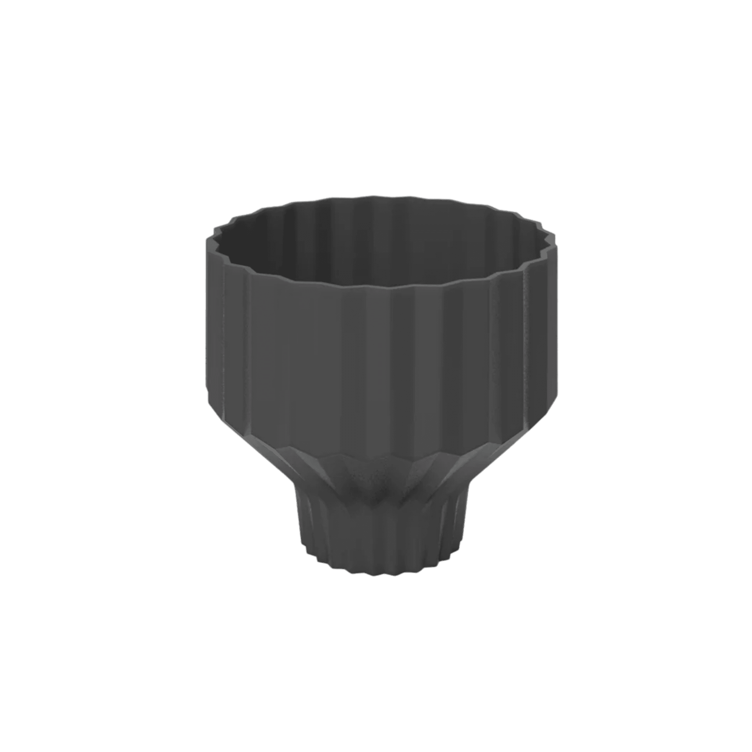 Jarron Minimo M Porcelana Negro