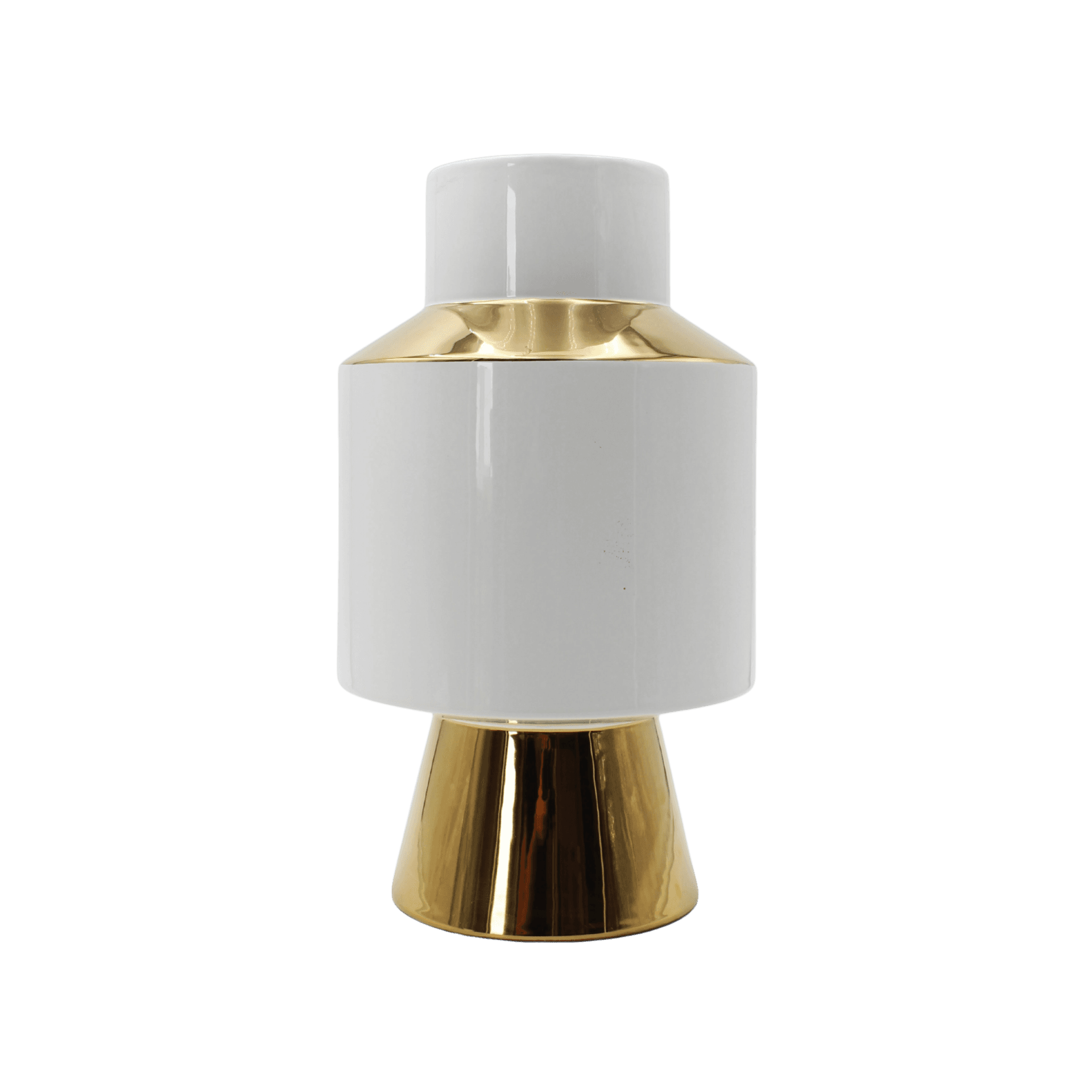 Figura Object White And Gold S