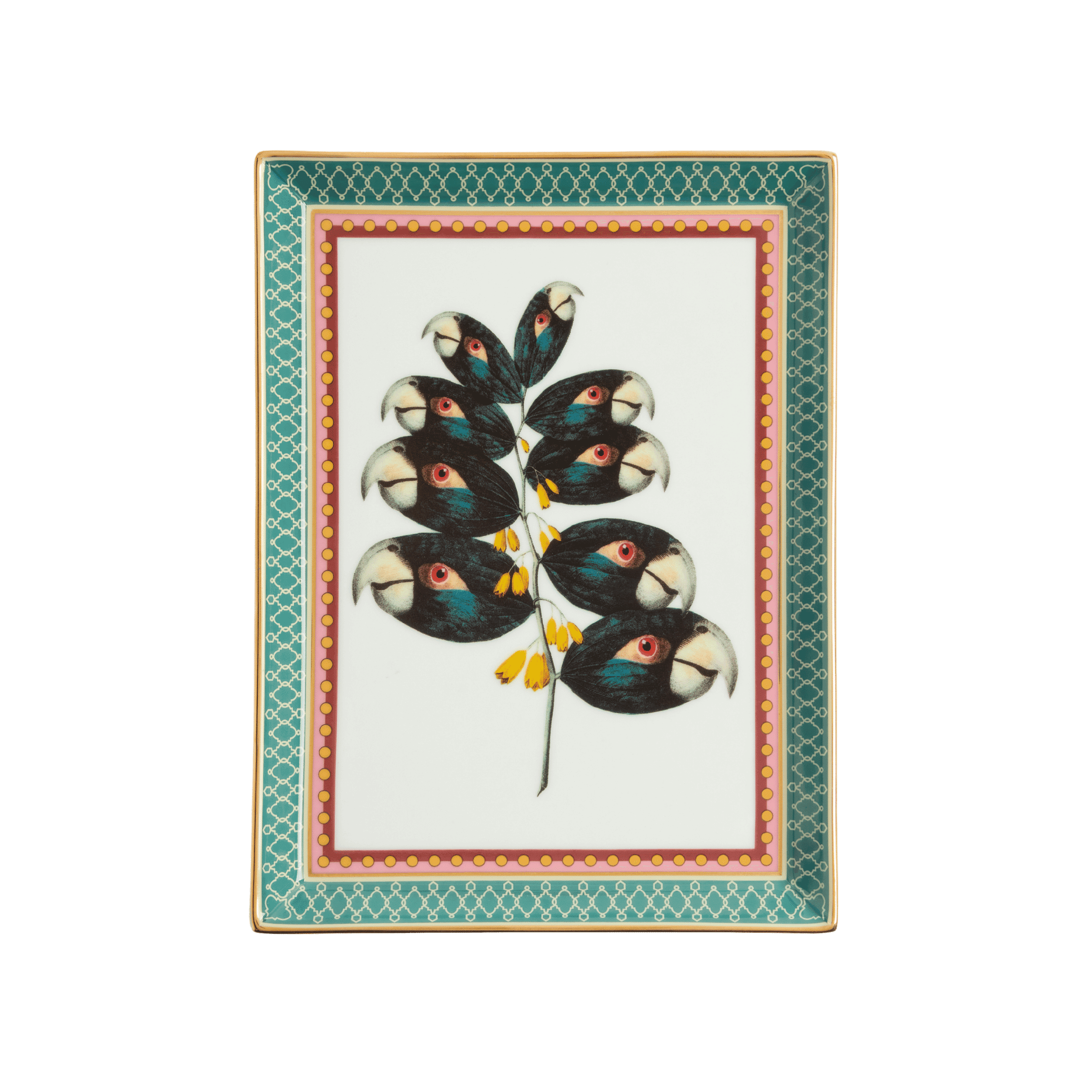 Charola de Porcelana Parrotstem Forest Green