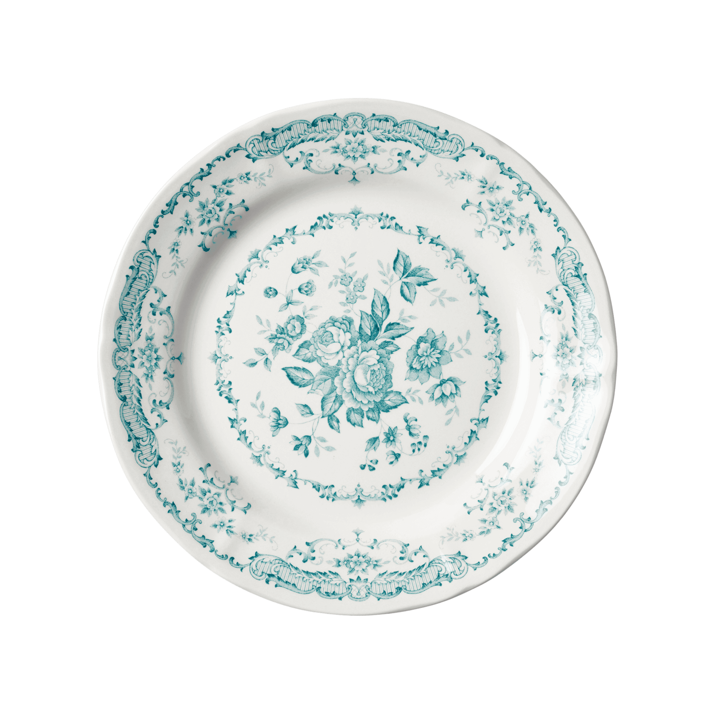 Bajo Plato Rose Turquoise