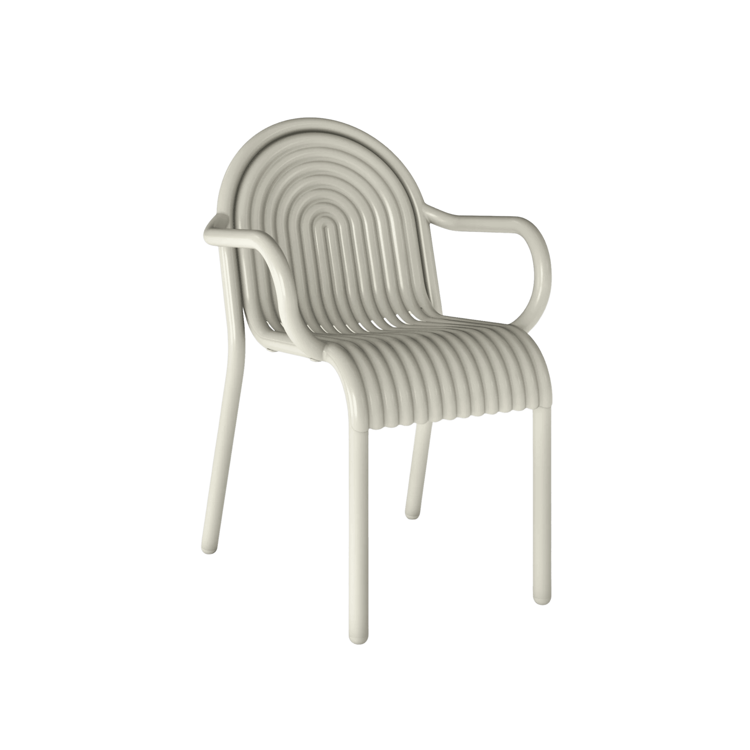 Silla para Exterior con Descansa Brazos Groove Putty