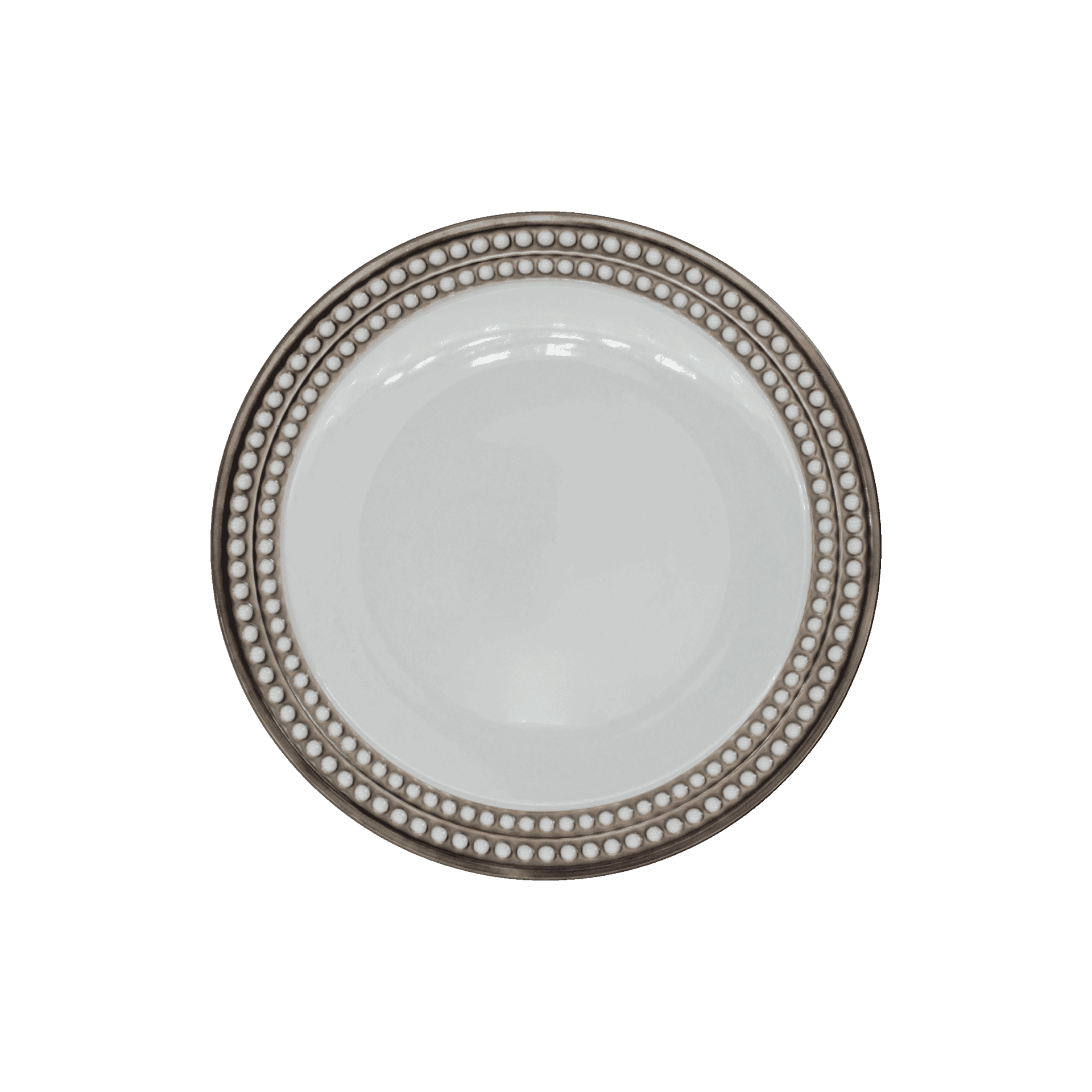 Plato Trinche Perlee Platinum