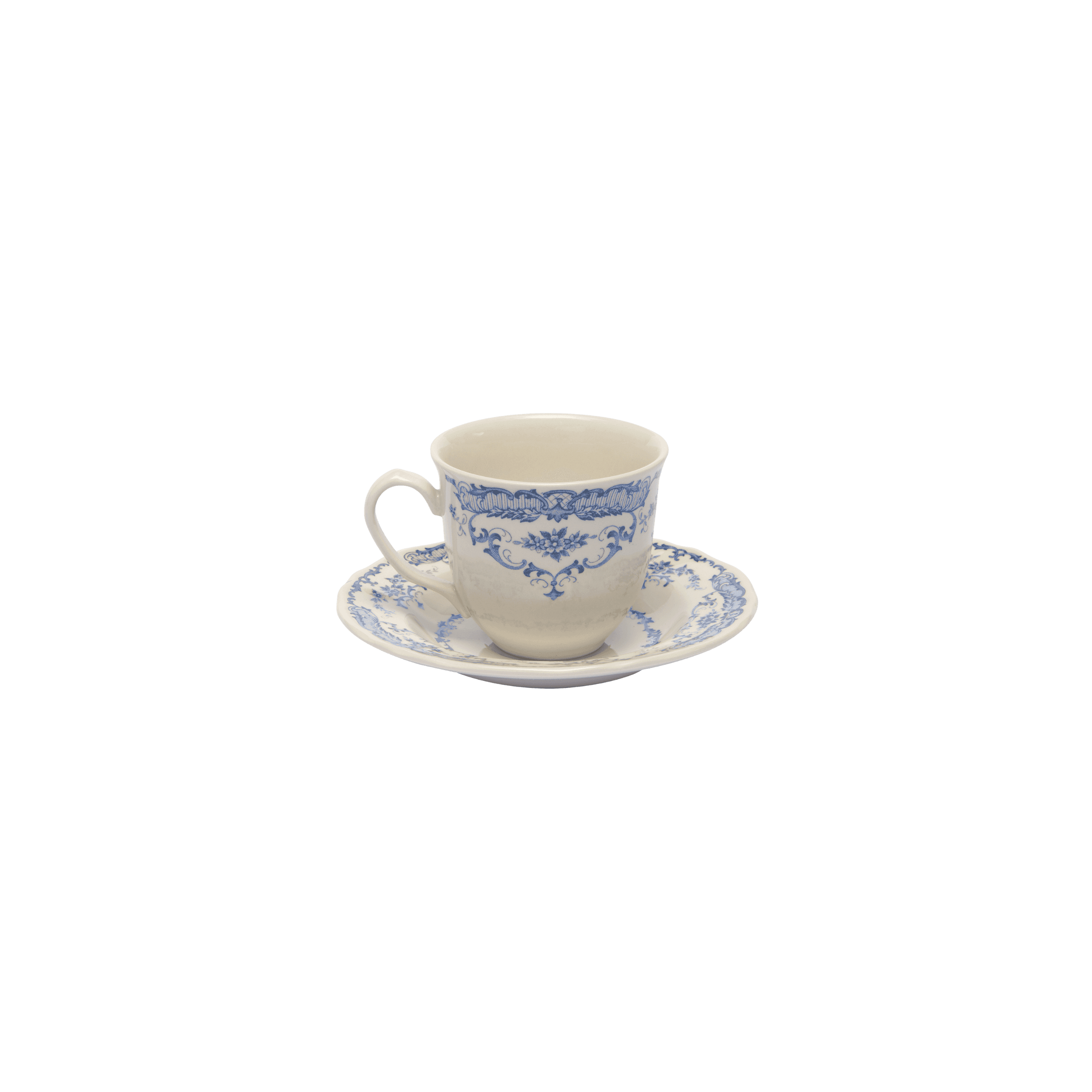 Set Taza y Plato Rose Blu