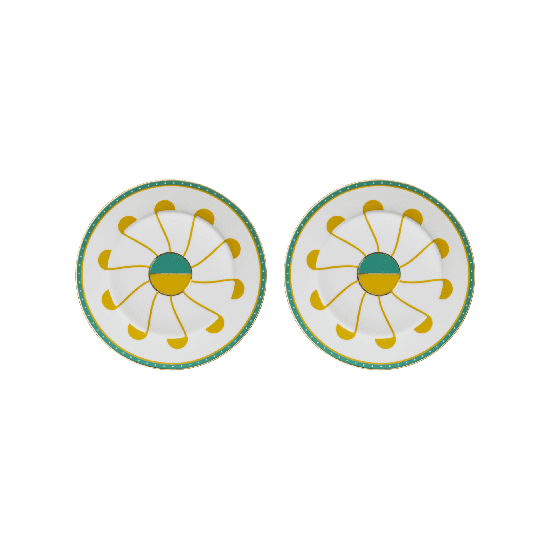 Set de 2 Platos para Pan Pedra de Porcelana