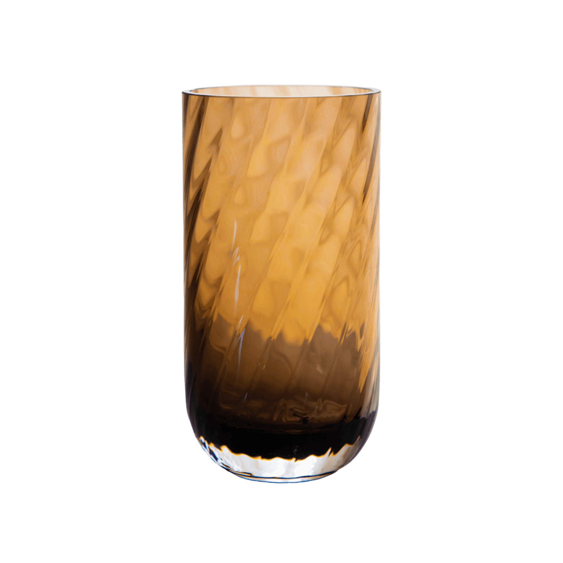 Jarron Cilindrico Swirl Meadow Mediano Ambar