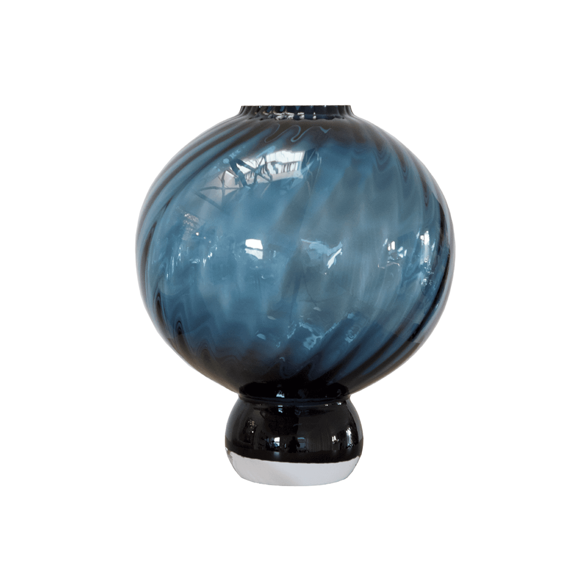 Jarron Swirl Meadow Mediano Azul