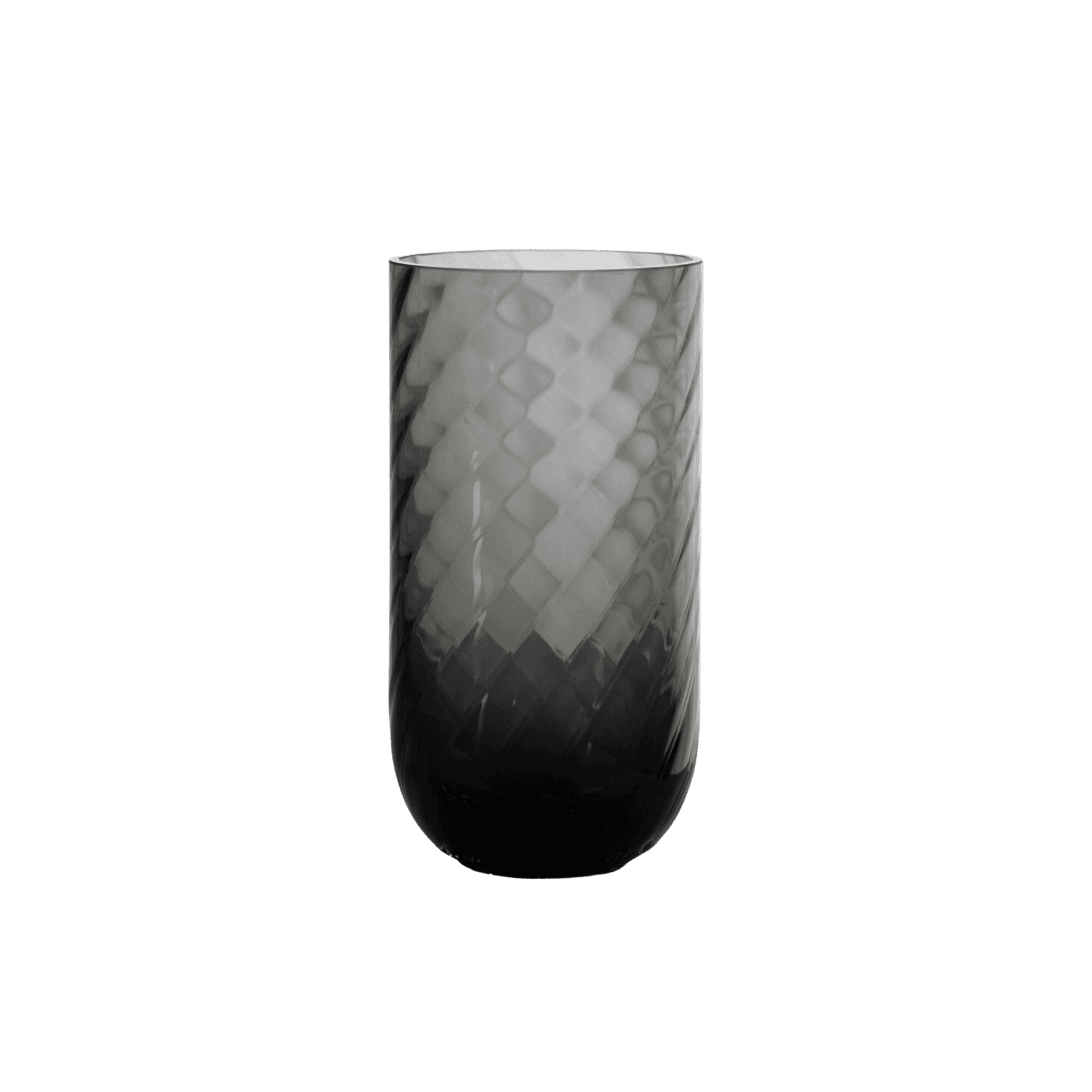 Jarron Cilindrico Swirl Meadow Chico Gris