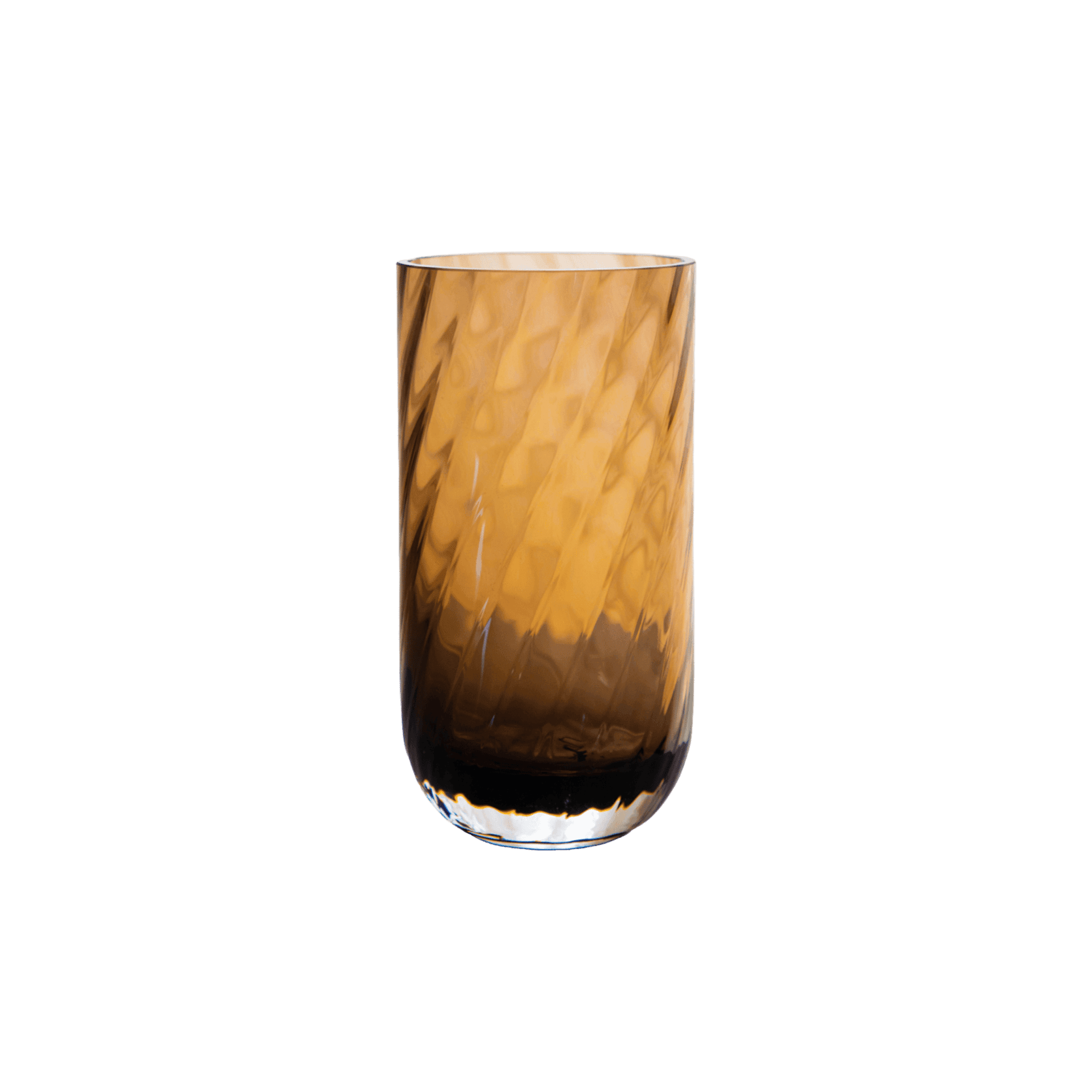 Jarron Cilindrico Swirl Meadow Chico Ambar