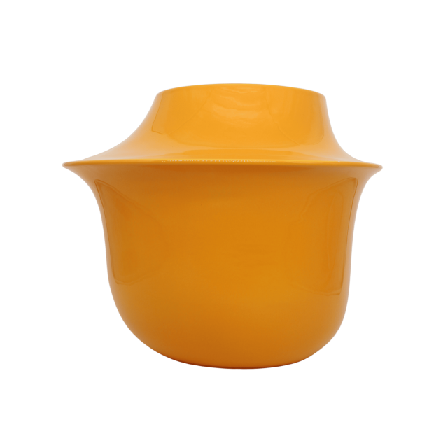 JARRON ISOLE FLOWER POT 1 GLOSSY DARK YELLOW