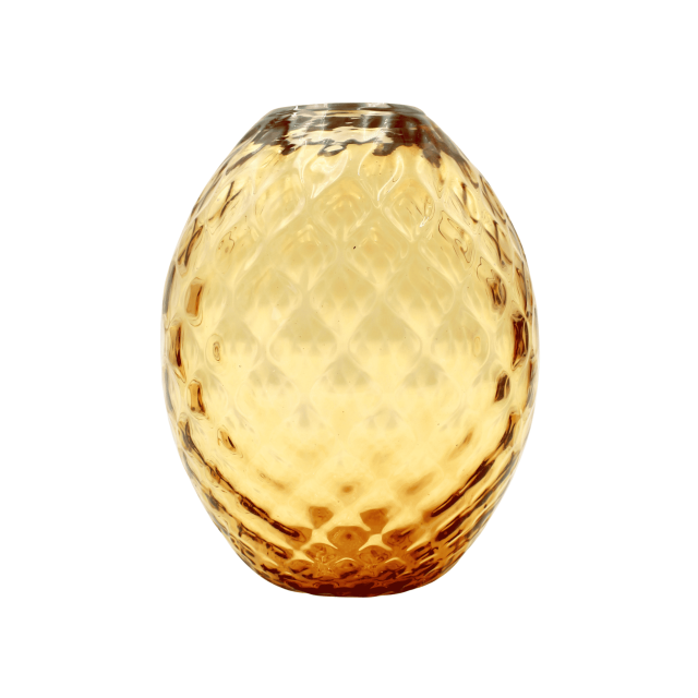 FLORERO MURANO BIG EGG GRANDE DORADO