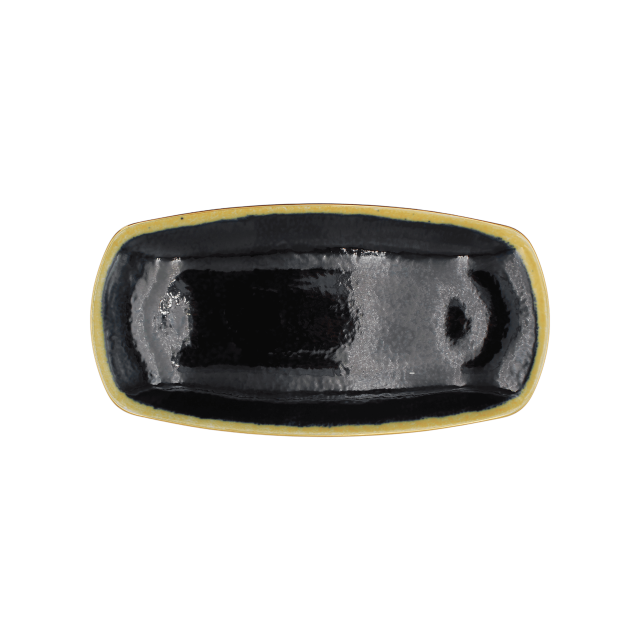 CHAROLA RECTANGULAR ZEN FOREST AZUL CON DORADO