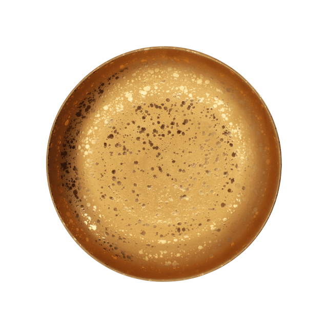 BOWL DE SERVICIO DORADO NEGRO ALCHIMIE