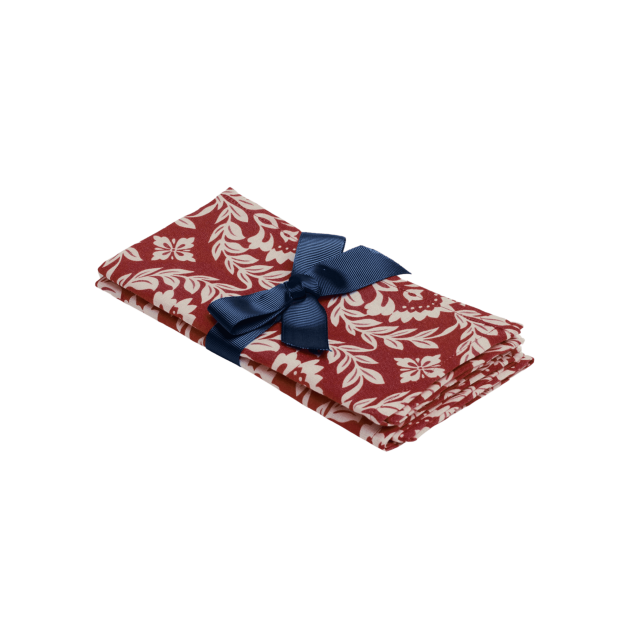 SET DE 2 SERVILLETAS LINO GARLAND BORDEAUX (45X45CM)