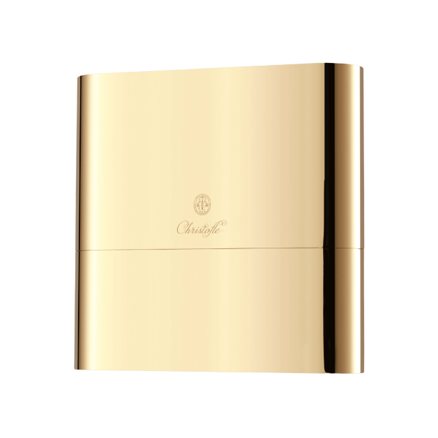 ESTUCHE PARA CUBIERTOS DE ACERO DORADO CONCORDE