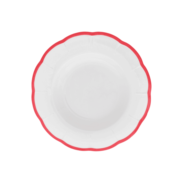 PLATO PARA SOPA RED RIM