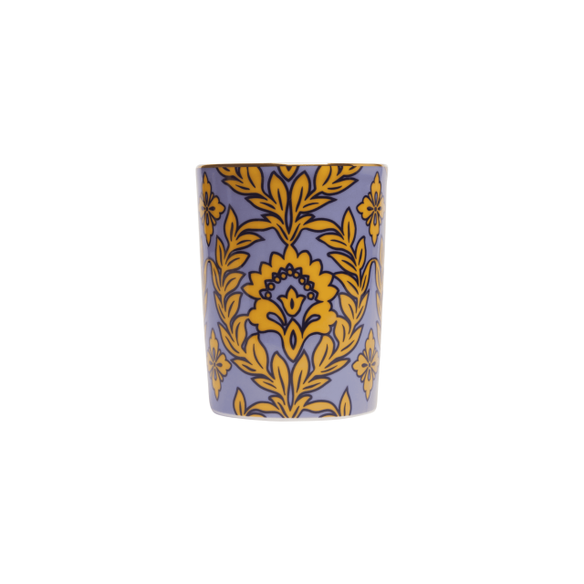 VASO DECORATIVO DE PORCELANA VIOLET GARLAND