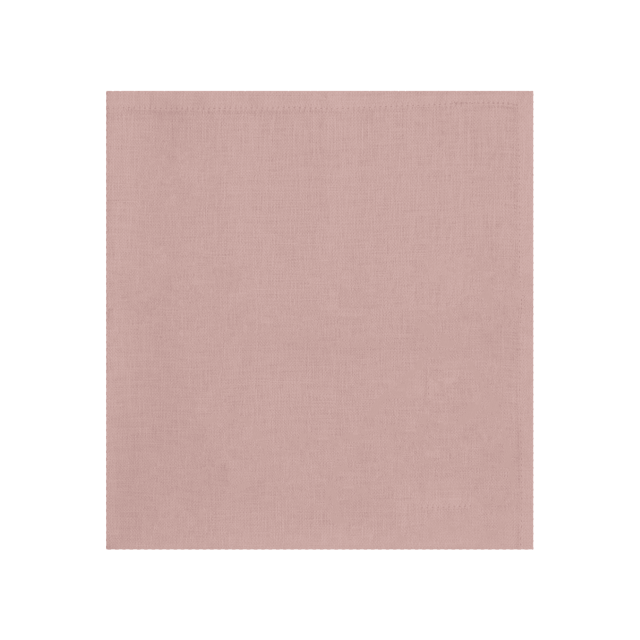 SET DE 4 SERVILLETAS LINO Y SATEEN ROSA