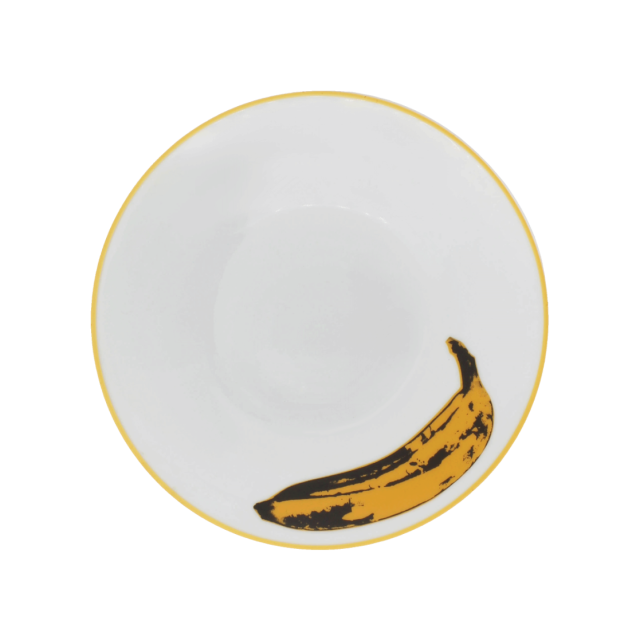 Plato para Ensalada de Porcelana Banana