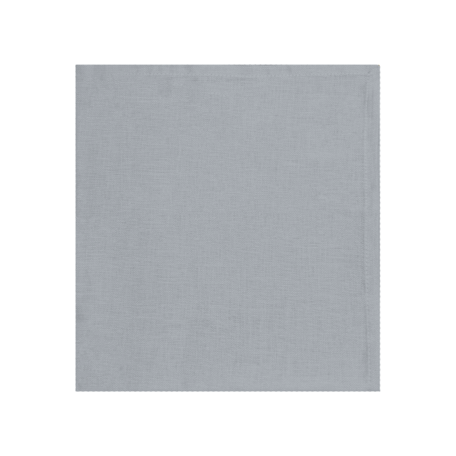 SET DE 4 SERVILLETAS LINO Y SATEEN AZUL CLARO