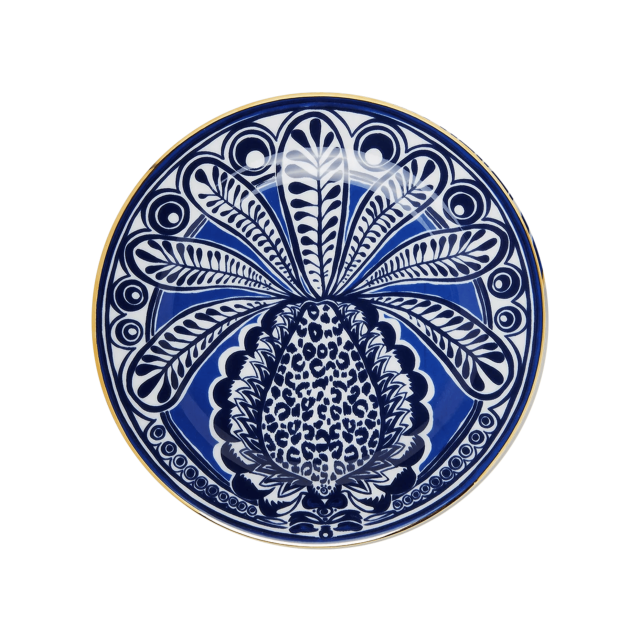 PLATO PARA PAN BIG PINEAPPLE BLU