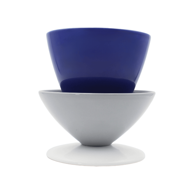 PIEZA DE CENTRO MELROSE 2 BLUE CYAN STONEGREY AND WHITE